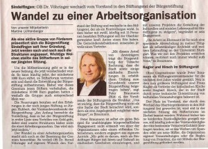 Wandel zu einer Arbeitsorganisation