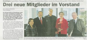 Drei neue Mitglieder im Vorstand