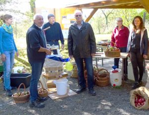 Einweihung der neuen Saftpresse